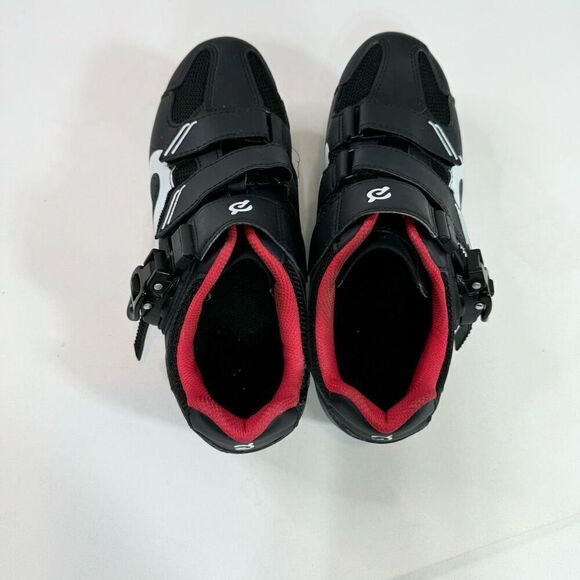 Peloton Shoes women’s Size 9 Black & Red Bike Cycling Cleats Athletic - Picture 3 of 9